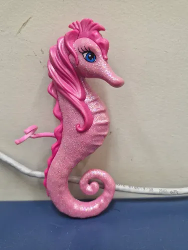 Action Figure - Cavalo Marinho da Barbie Mermaidia rosa
