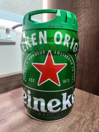 Barril em metal vazio para decoração (Heineken, Paulaner e Krombacher)