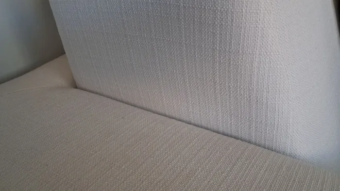 Sofá-Cama de Tecido Branco 