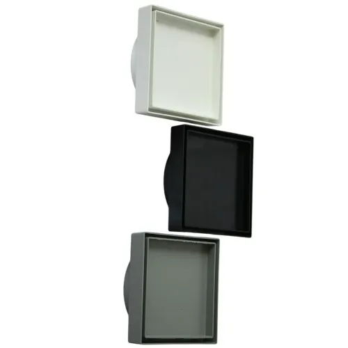 Kit 3 pçs Ralo Invisível 10x10 Branco.