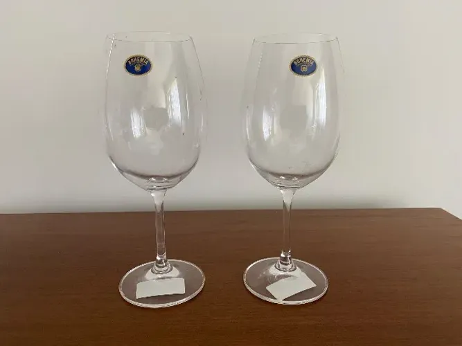 Jogo de taças 450ml para água em cristal Bohemia