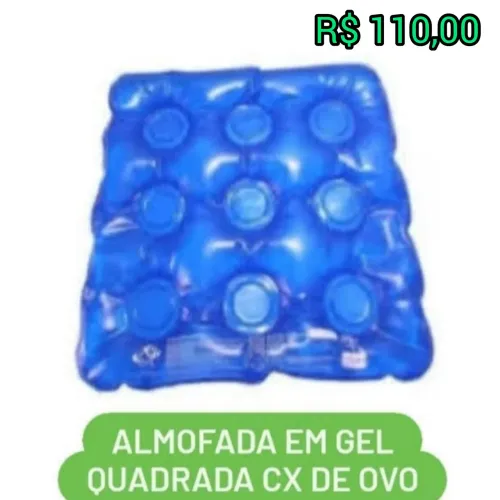 Almofada em Gel Quadrada Cx de Ovo