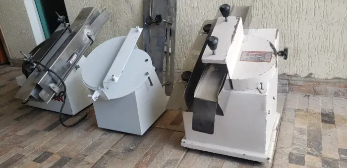Cortador fatiador de pães lanche Hamb. HD  (Padoka Parts) Maquipão Tecmapan Paulistinha