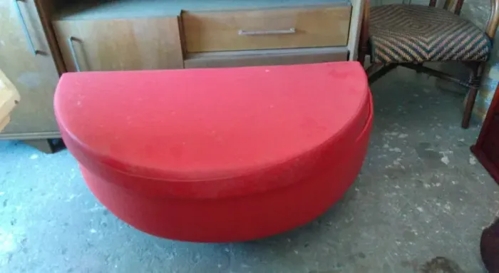 Puff meia lua Vermelho - (2 unidades)