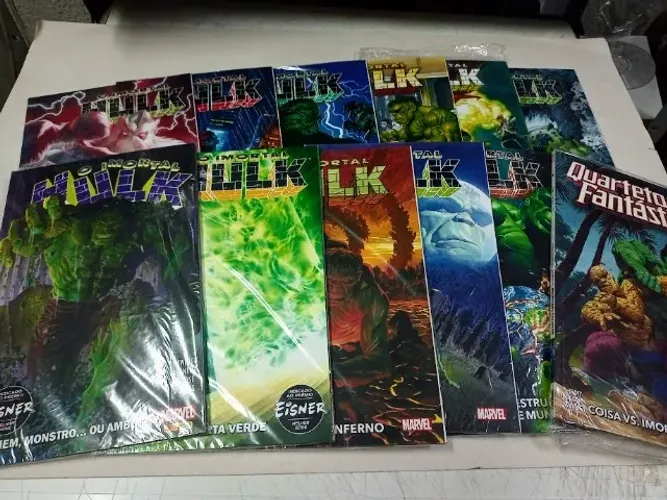 o imortal hulk completa 12 vols marvel vingadores x-men quarteto fantástico doomedhqs