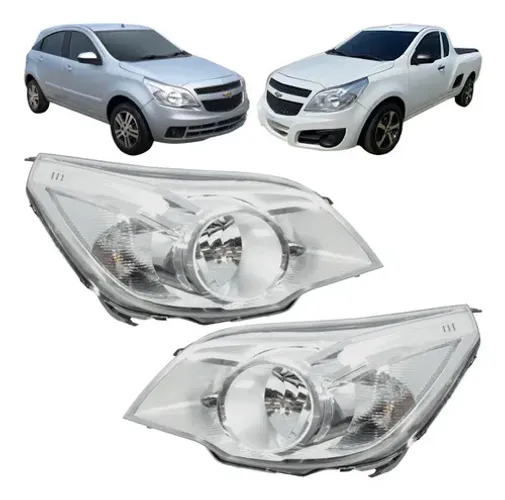Farol Agile Montana Cromado 2010 2011 2012 2013 2014 A 21
