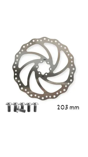 Disco Freio 203 mm Rotor disco Freio com Parafuso 