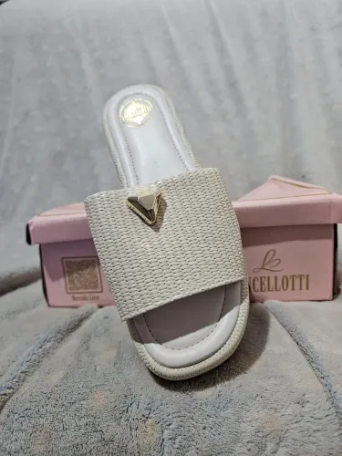 Sandália Feminina Pala Chinelo Flat Anabela Salto Plataforma Texturizado