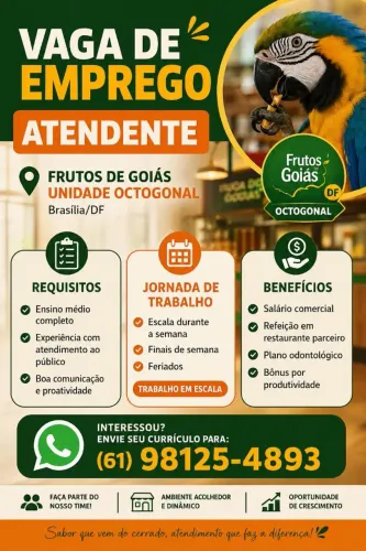 Vaga para atendente