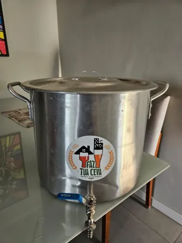 Panela Cervejeira / Caldeirão Alumínio N32 (20L) c/ Torneira