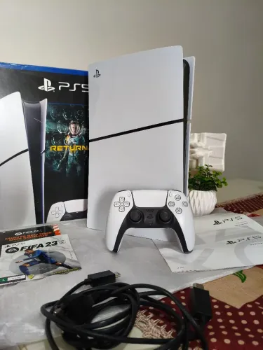 Ps5 Slim 1TB + Caixa + Jogo e Nota Fiscal, Passo Cartão!