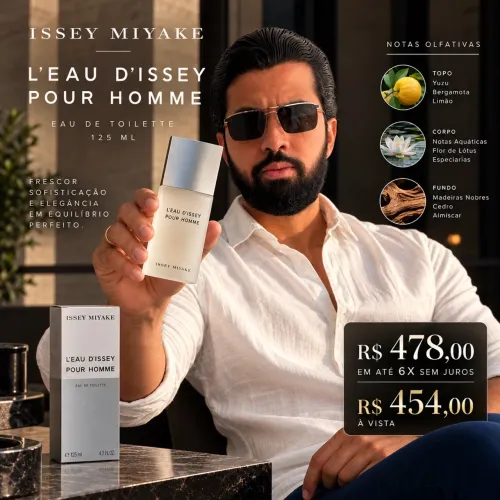 Issey Miyake 125ml Novo Original