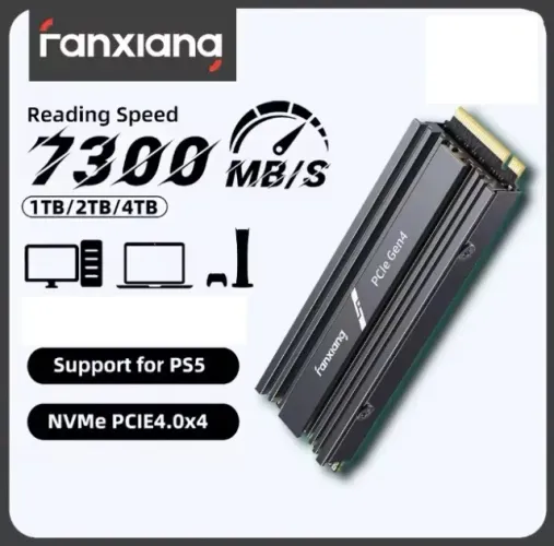 SSD m.2 de 2TB, compatível com Playstation 5