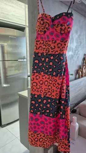 Vestido animal print color