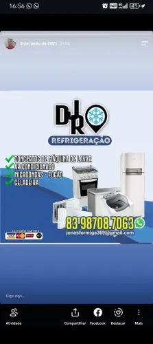 Manutenção e conserto de ar condicionado geladeira fogão micro-ondas e máquina de lavar