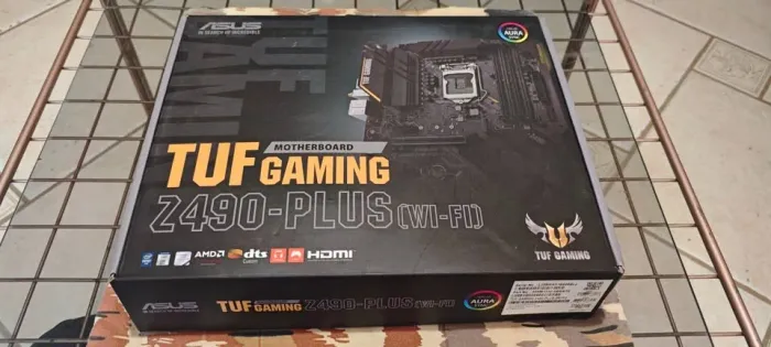 Placa-Mãe Asus TUF Gaming Z490-PLUS (Wi-Fi) LGA 1200 - Na Caixa!