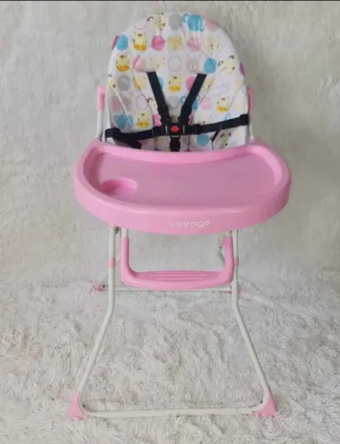 Cadeirinha de Alimentação Infantil Voyage Rosa - Excelente Estado - Apenas 130,00