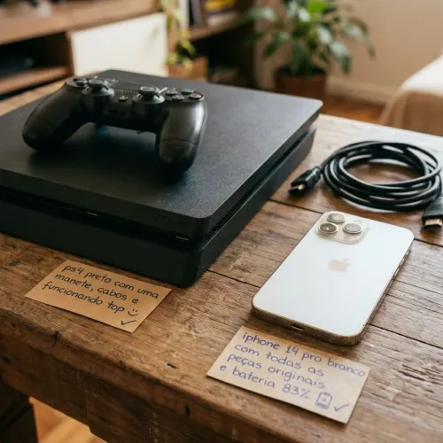 Junto ou separado! Ps4 e iphone 14 pro! Estão top! VALOR NEGOCIAVEL