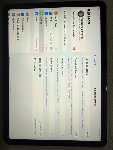 iPad Air 11? M3 128GB Wi-Fi - Estado de Novo 