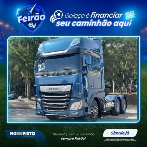 DAF XF 530 6X4 ANO 2023 EURO 6 TETO ALTO - COM 259 MIL KM - BELICHE - ASSISTENTE DE FAIXA 