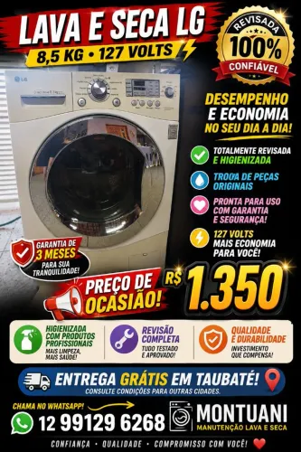 Lava e Seca LG 8,5 kg