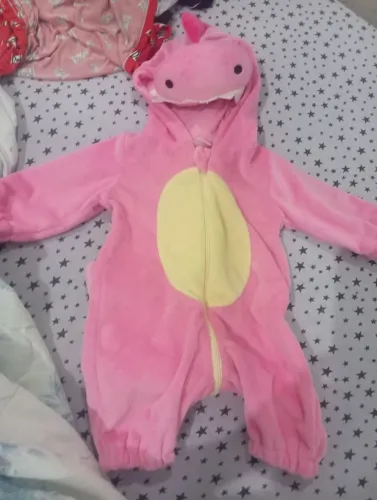 Roupa de macacão de dinossauro para bebê 