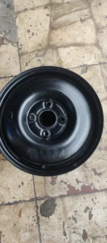Roda 15 De Ferro Estepe Fino Nissan Livina E Tiida Preto (Usado)