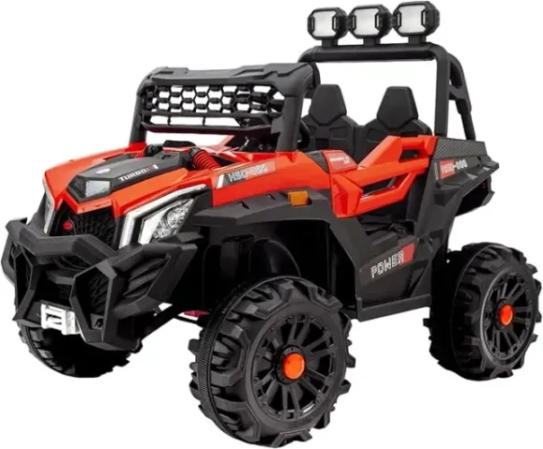 (LACRADO) Bang Toys - UTV Elétrico Volt-4 12V Luzes de LED, Entrada USB/MP3, Bluetooth