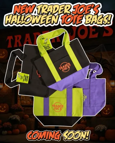 Trader Joes Halloween Tote Bag Original Importada Edição Limitada