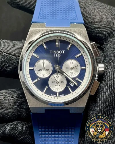 Relógio Tissot PRX Azul - Pulseira de Silicone