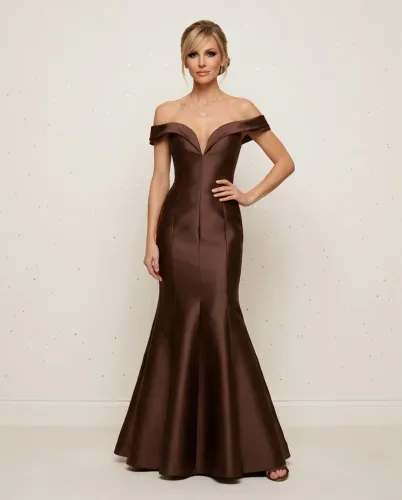 Vestido Marrom para Madrinha ou convidada de Casamento