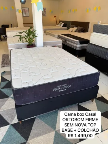 Colchão de Casal ORTOBOM SEMINOVO TOP - Entrego!