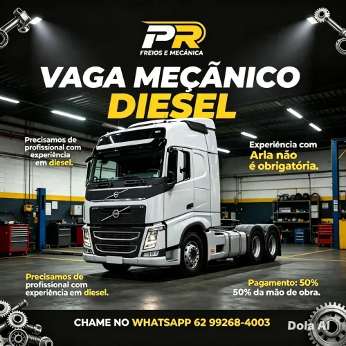 Vaga Para Mecânico Diesel