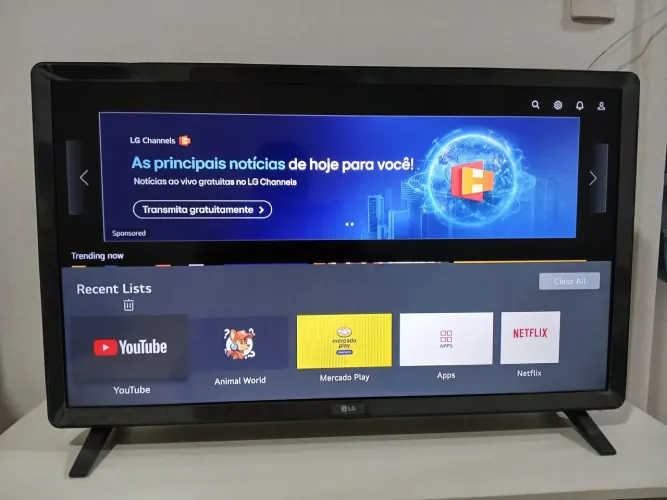 ?Smart TV LG 32" ThinQ AI WebOS (Modelo 32LQ62) - Na Caixa