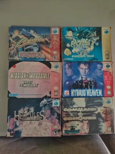 Cartuchos originais completos para Nintendo 64