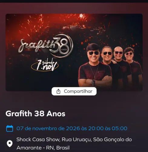 Vendo 2 senhas do Grafith dia 07/11 500,00