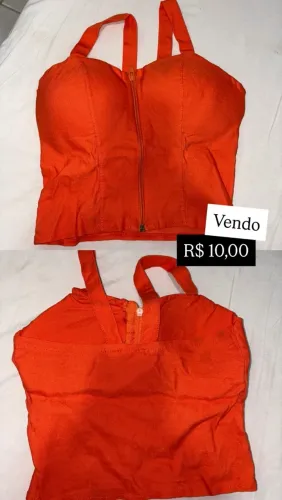 Cropped laranja