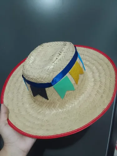 Chapéu de palha infantil personalizado