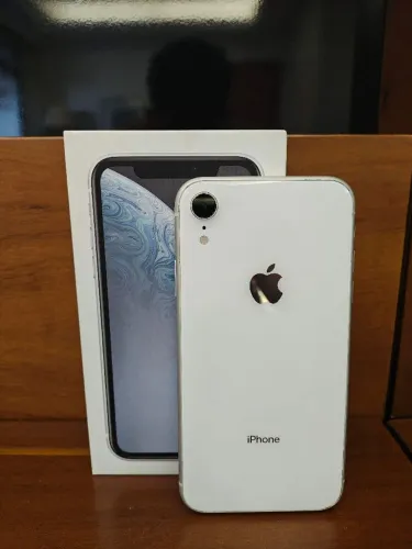 IPHONE XR 128GB BRANCO - 100% SAUDE BATERIA + CABO + CARREGADOR - PARCELO EM ATÉ 18X