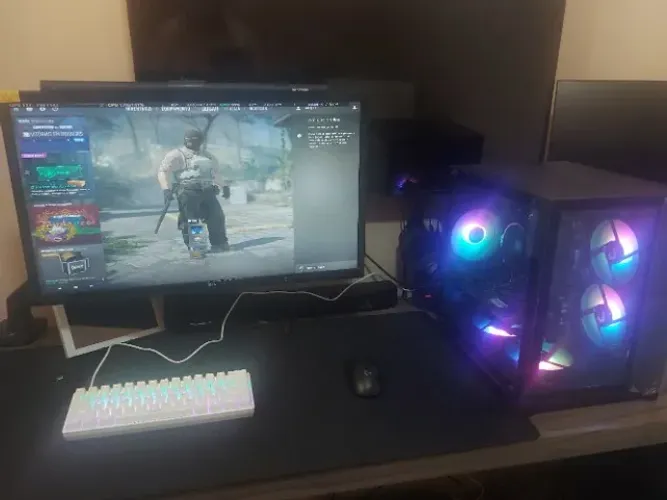 VD/TR Cpu gamer Ryzen 5 5500 + teclado mecanico