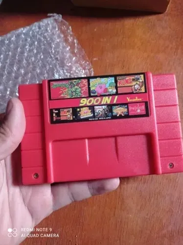 Fita cartucho super Nintendo 900 Jogos Em Um Só Cartucho-Produto novo lacrado