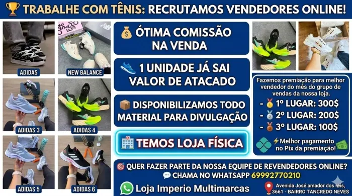 ESTAMOS RECRUTANDO REVENDEDORES ON-LINE 