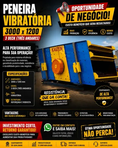 Alimentador Vibratorio / Peneira Vibratoria/ Calha Vibratoria / Britadores