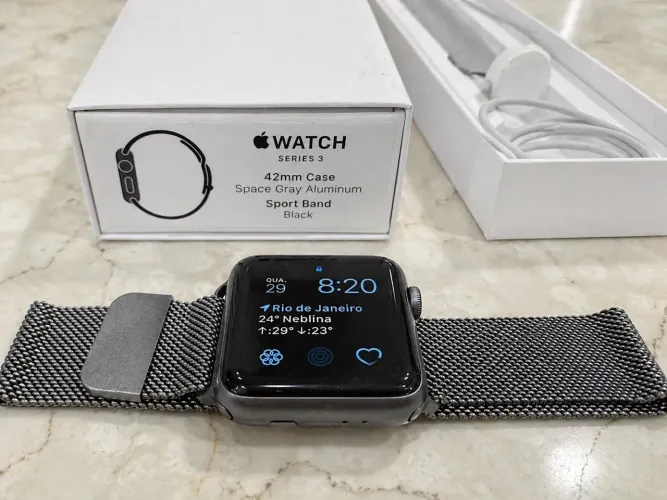 Apple Watch Series 3 42mm - Space Gray | Excelente estado + acessórios