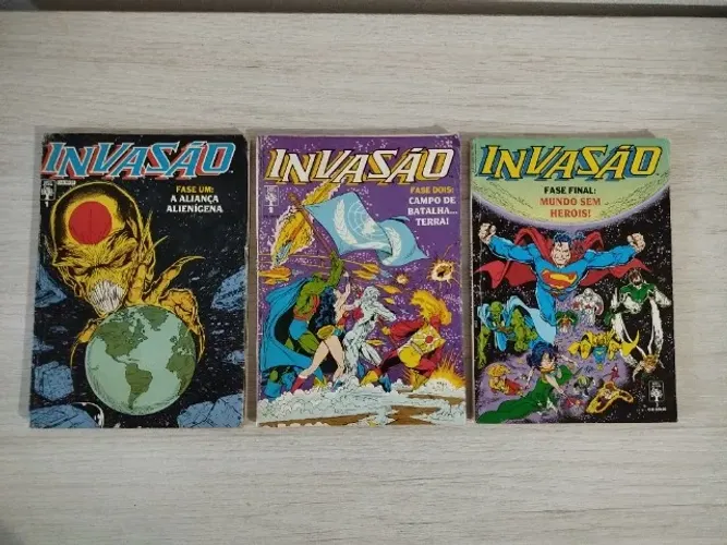 HQ Quadrinhos Invasão (Minissérie Completa em 3 Volumes)