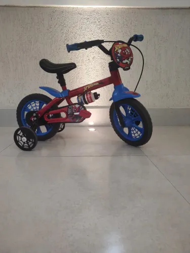Desapego Infantil Bicicleta Marca Nathor Homem Aranha , aro 12