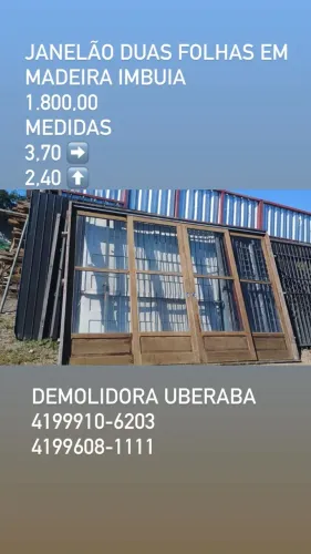 JANELAO DUAS FOLHAS EM IMBUIA