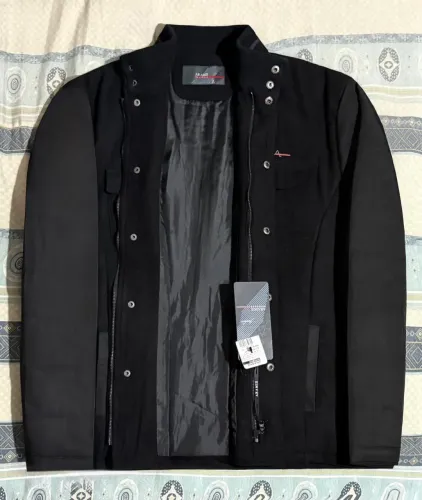 Jaqueta Casaco ARAMIS de Lã, NOVO. Cor Preto.
