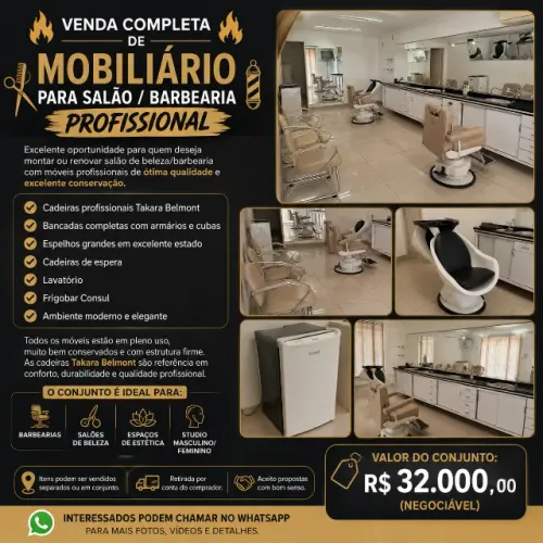 Mobiliário para salão de beleza