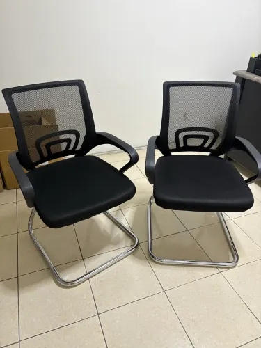 Conjunto 2 Cadeira 2 Manchester Base Fixa Preto